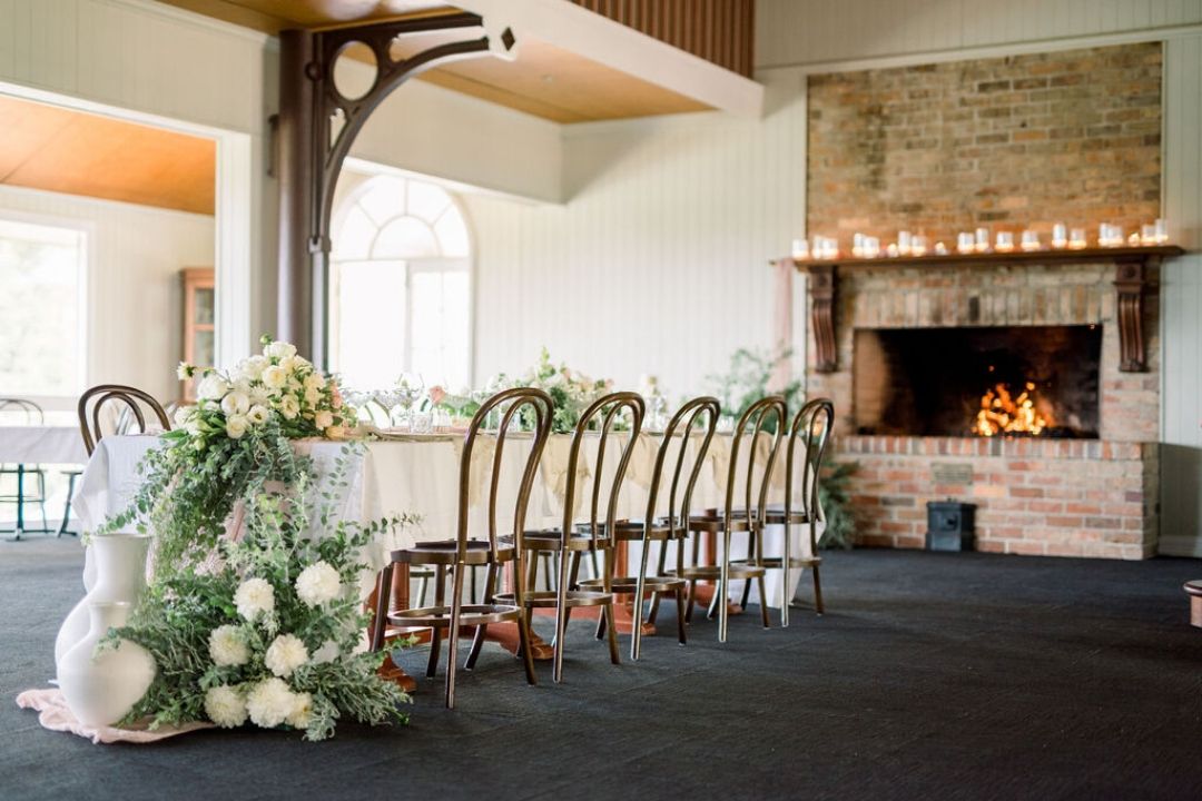 Hampton House Precinct Wedding Table Styled by fire